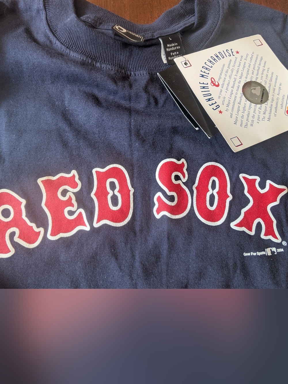 NWT Official Navy Blue "Red Sox" Tee